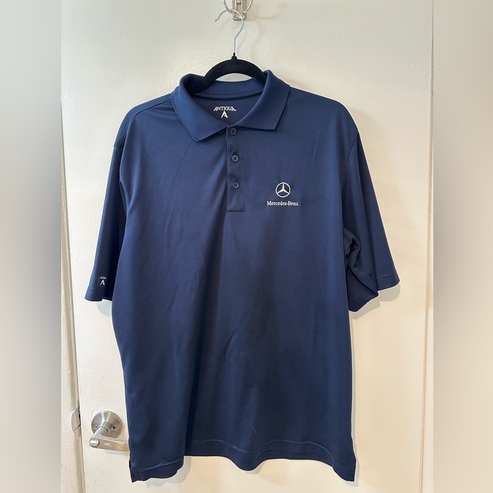 Antigua Mercedes Men's Dark Blue Polo Shirt